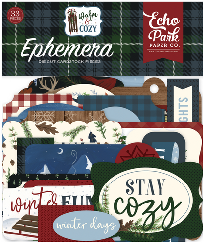 Echo Park:  Ephemera - Die Cuts - Warm & Cozy