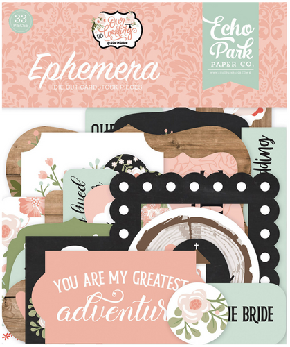 Echo Park:  Ephemera - Die Cuts - Our Wedding