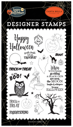 Echo Park: Designer Stamps - Toil & Trouble Stamp Set