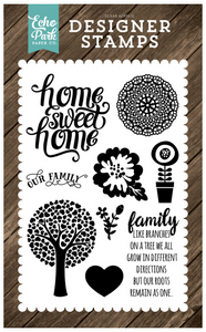 Echo Park: Designer Stamps - Family Home Stamp