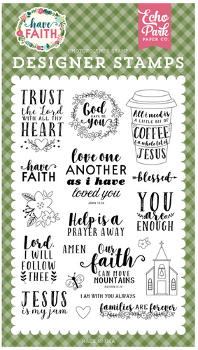Echo Park: Designer Stamps - Trust in the Lord Stamps