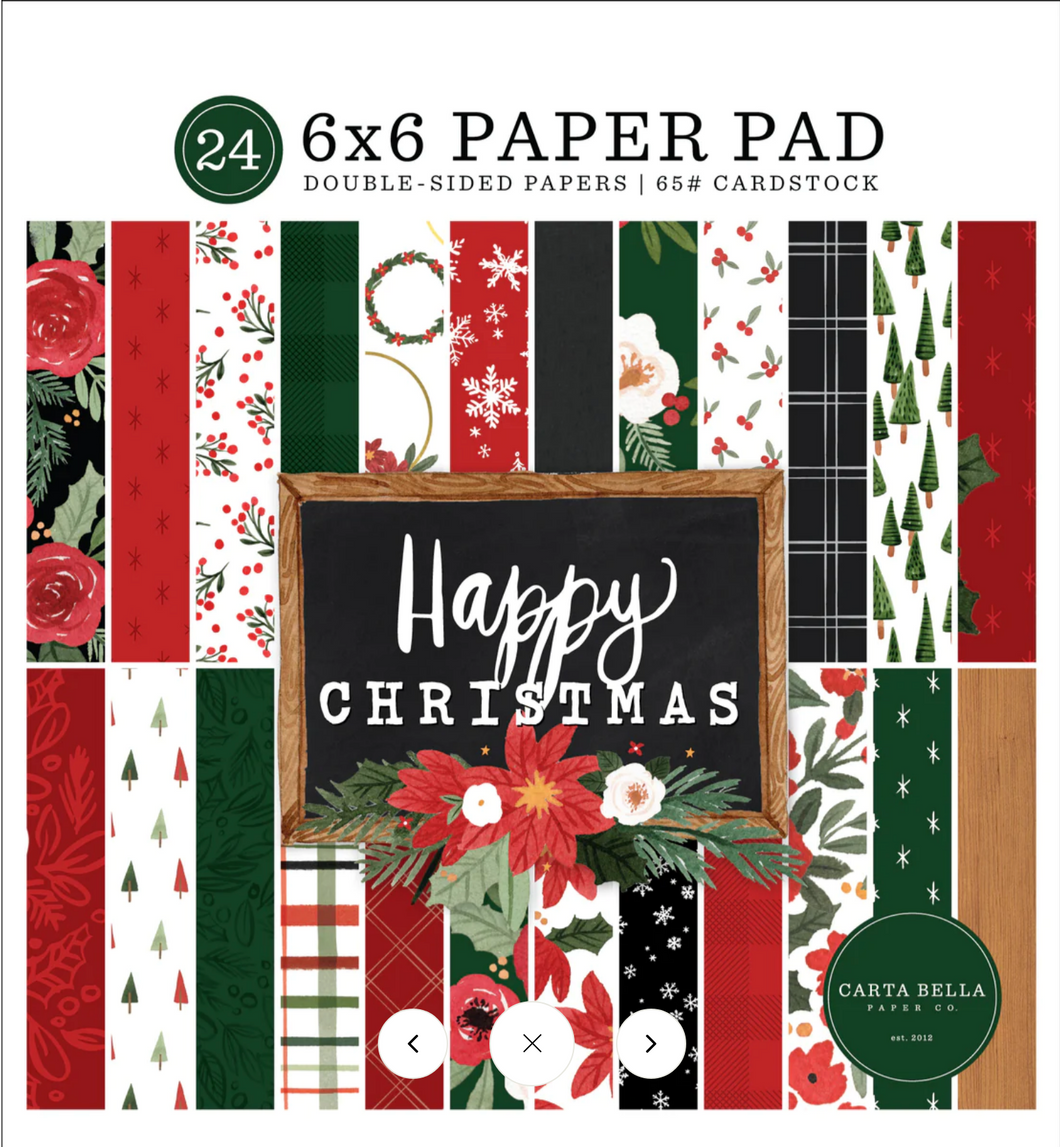 Carta Bella: 6x6 Paper Pad - Happy Christmas