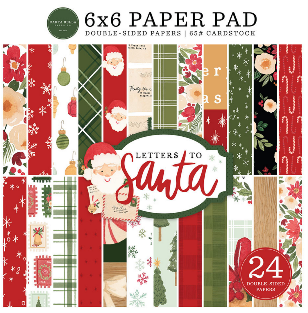 Carta Bella: 6x6 Paper Pad - Letters to Santa