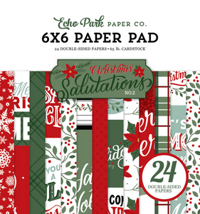 Echo Park: 6x6 Paper Pad - Christmas Salutations No 2