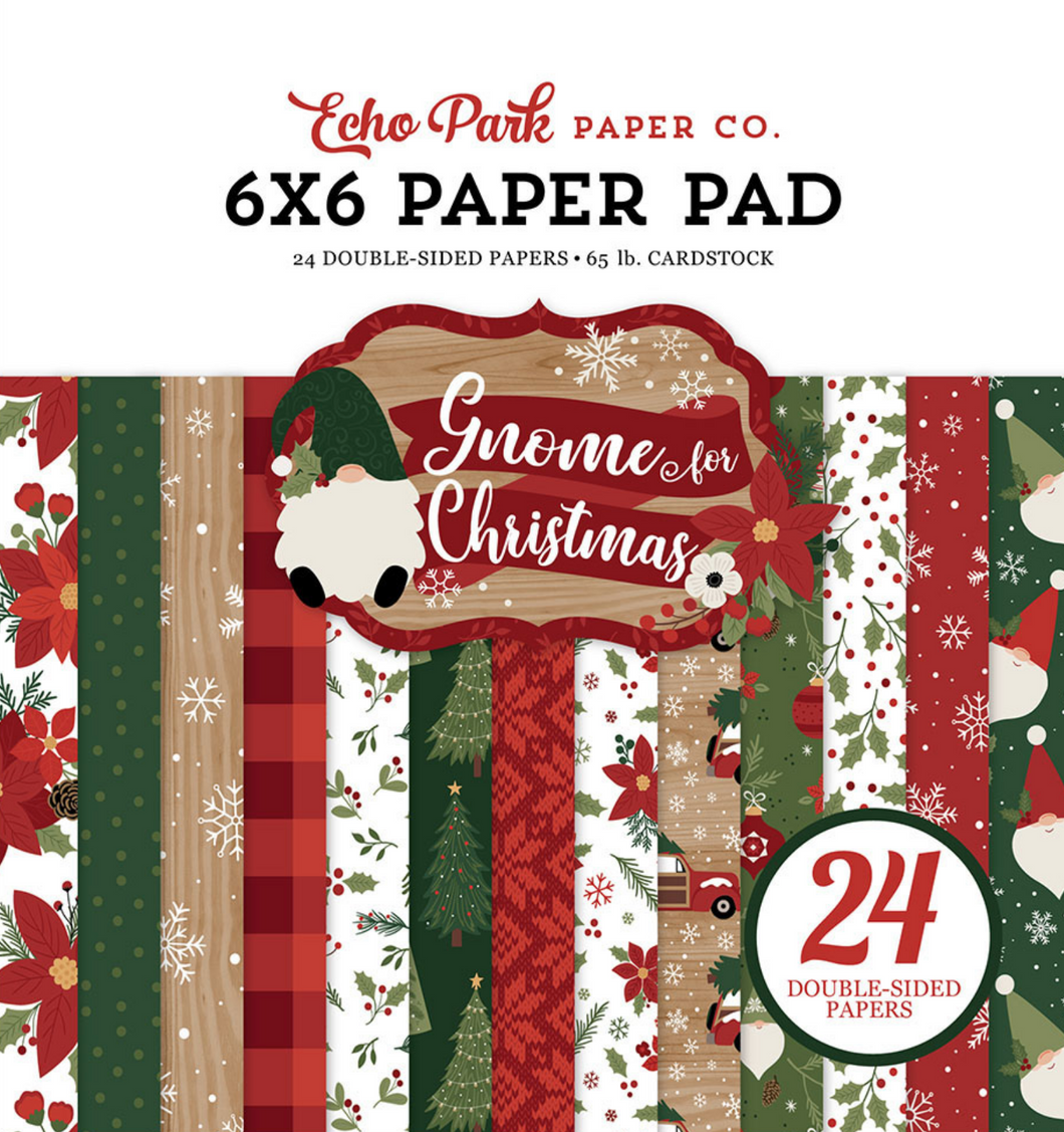 Echo Park: 6x6 Paper Pad - Gnome for Christmas