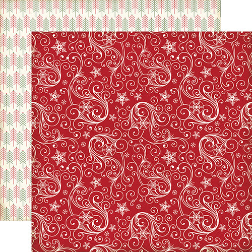 Echo Park:  12x12 Paper - Single Sheet - The Story of Christmas - Snowflakes