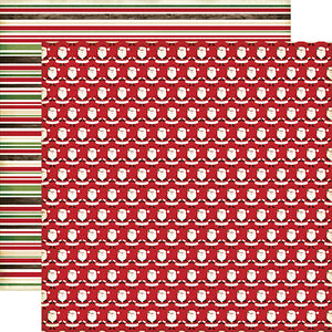 Echo Park:  12x12 Paper - Single Sheet - The Story of Christmas - Santa
