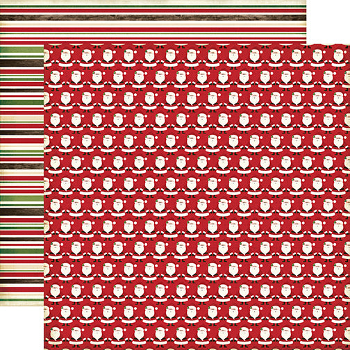 Echo Park:  12x12 Paper - Single Sheet - The Story of Christmas - Santa