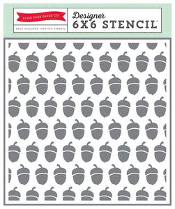 Carta Bella: 6x6 Stencil Set - Acorns