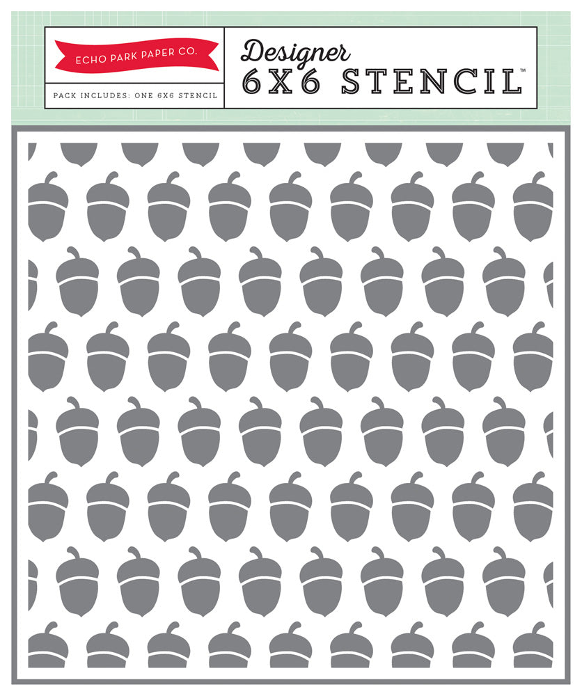 Carta Bella: 6x6 Stencil Set - Acorns
