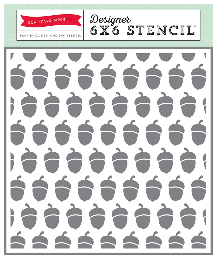 Carta Bella: 6x6 Stencil Set - Acorns
