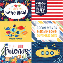 Load image into Gallery viewer, Echo Park:  12x12 Paper - Single Sheet - Under the Sea - 4x6 Journaling Cards