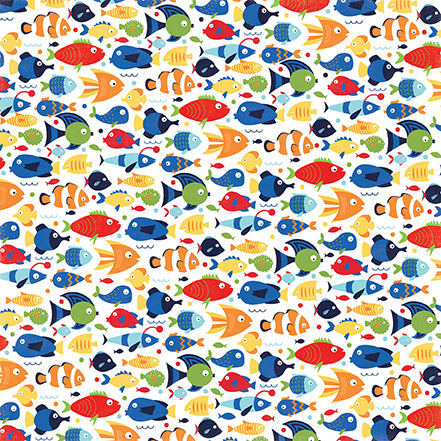 Echo Park:  12x12 Paper - Single Sheet - Under the Sea - Aquatic Fun