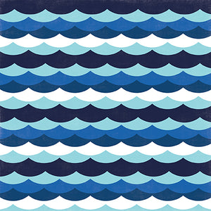 Echo Park:  12x12 Paper - Single Sheet - Under the Sea - Aquatic Fun