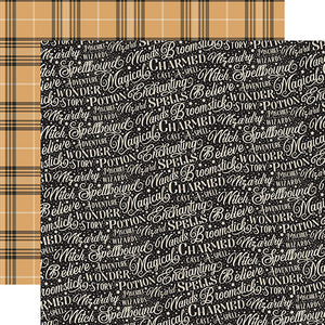 Echo Park: 12x12 Double Sided Paper - Witches And Wizards - Cast a Spell