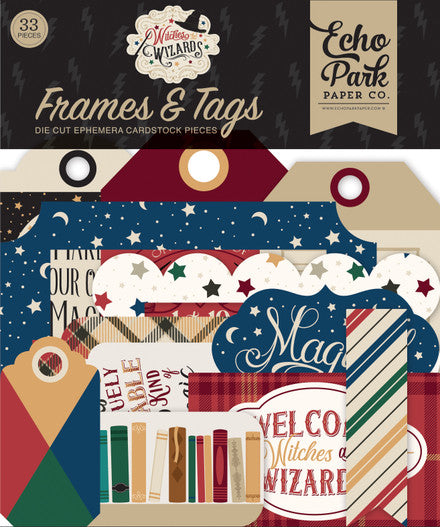 Echo Park : Frames & Tags - Die Cuts - Witches and Wizards