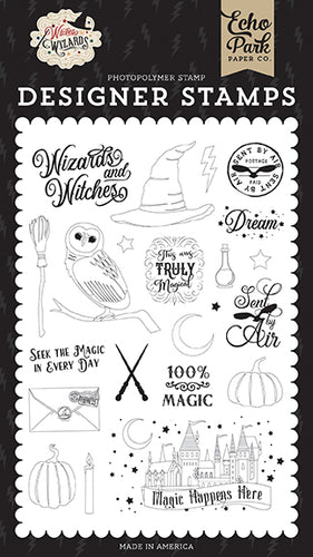 Echo Park: Designer Stamps - Witches & Wizards - Stamp Set