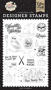 Echo Park: Designer Stamps - Witches & Wizards - Stamp Set