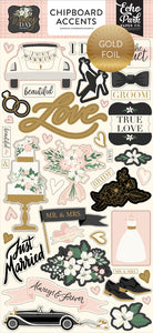 Echo Park: Chipboard Accents - Wedding Day