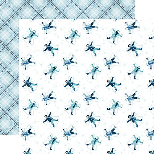 Echo Park: 12x12 Double-Sided Paper - Winter Magic - Snow Angels