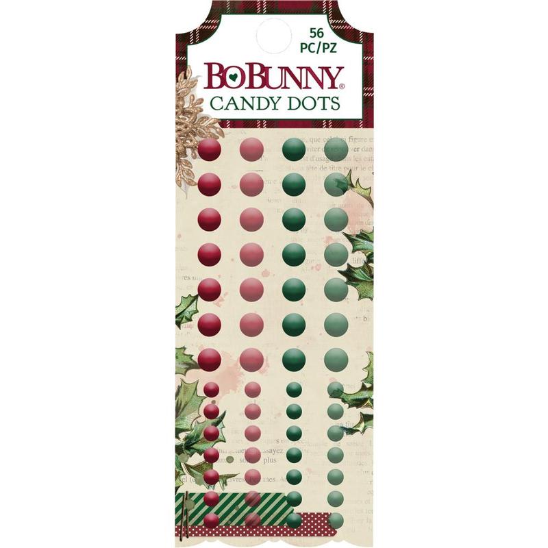 BoBunny: Embellishments - Candy Dots - Christmas Treasures