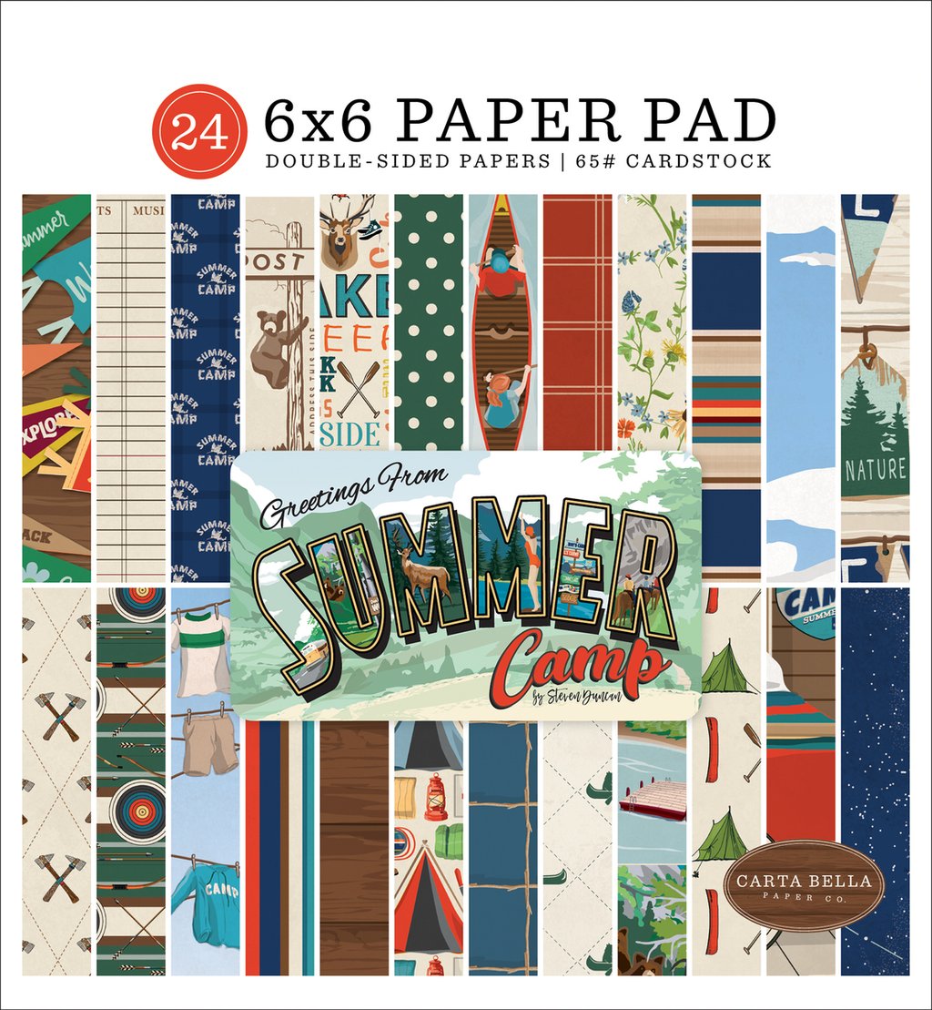 Carta Bella: 6x6 Paper Pad - Greetings from Summer Camp