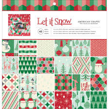 AC Paper Pad - 12x12 -36 Pack  - Let It Snow 2